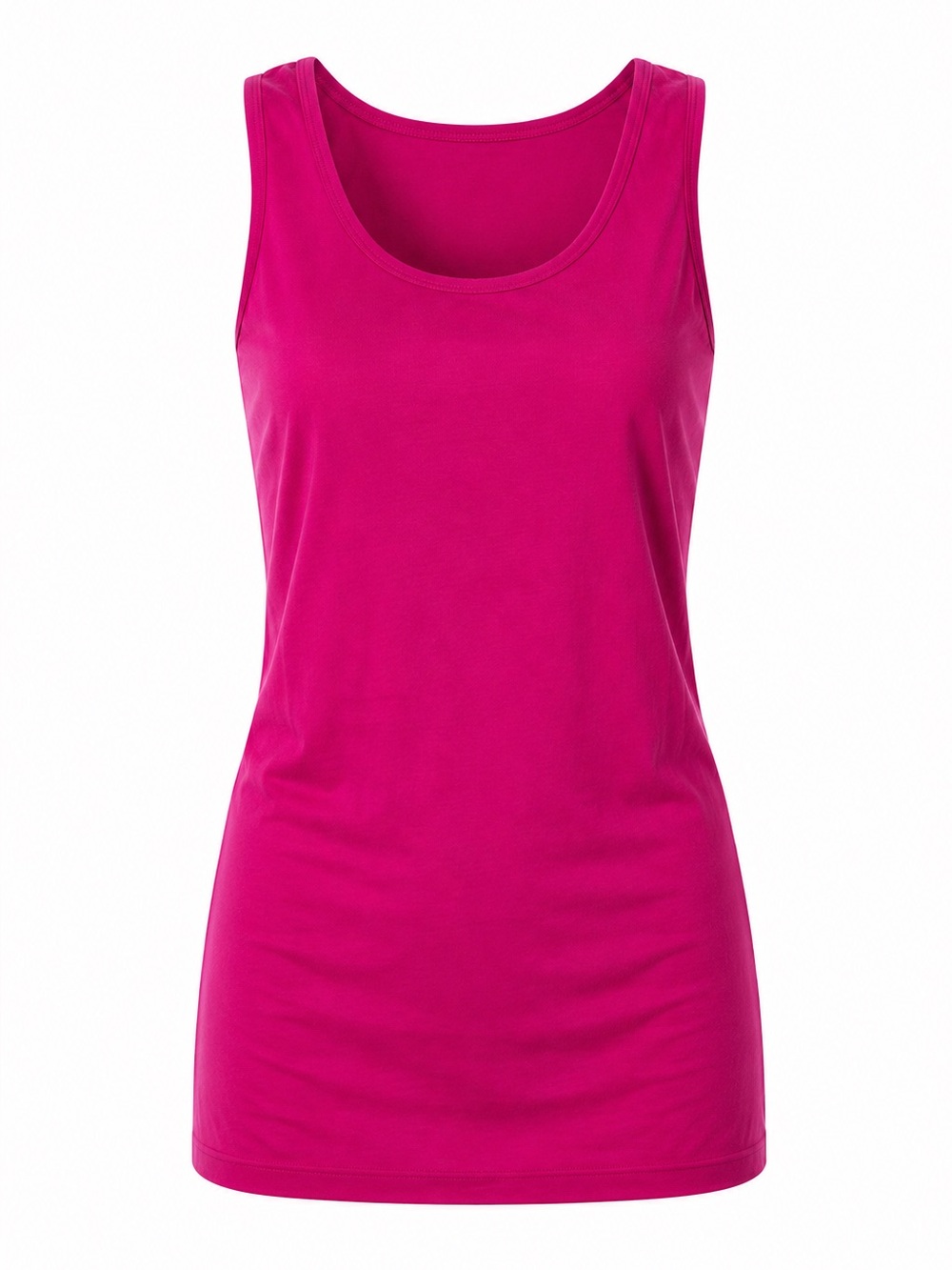 Jil Sander Magenta Cotton Blend Light Weight Tank Top Size XL